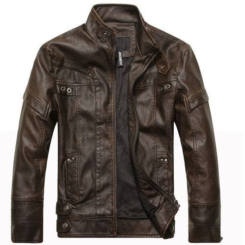 New arrive brand motorcycle leather jacket men men's leather jackets jaqueta de couro masculina mens leather coats